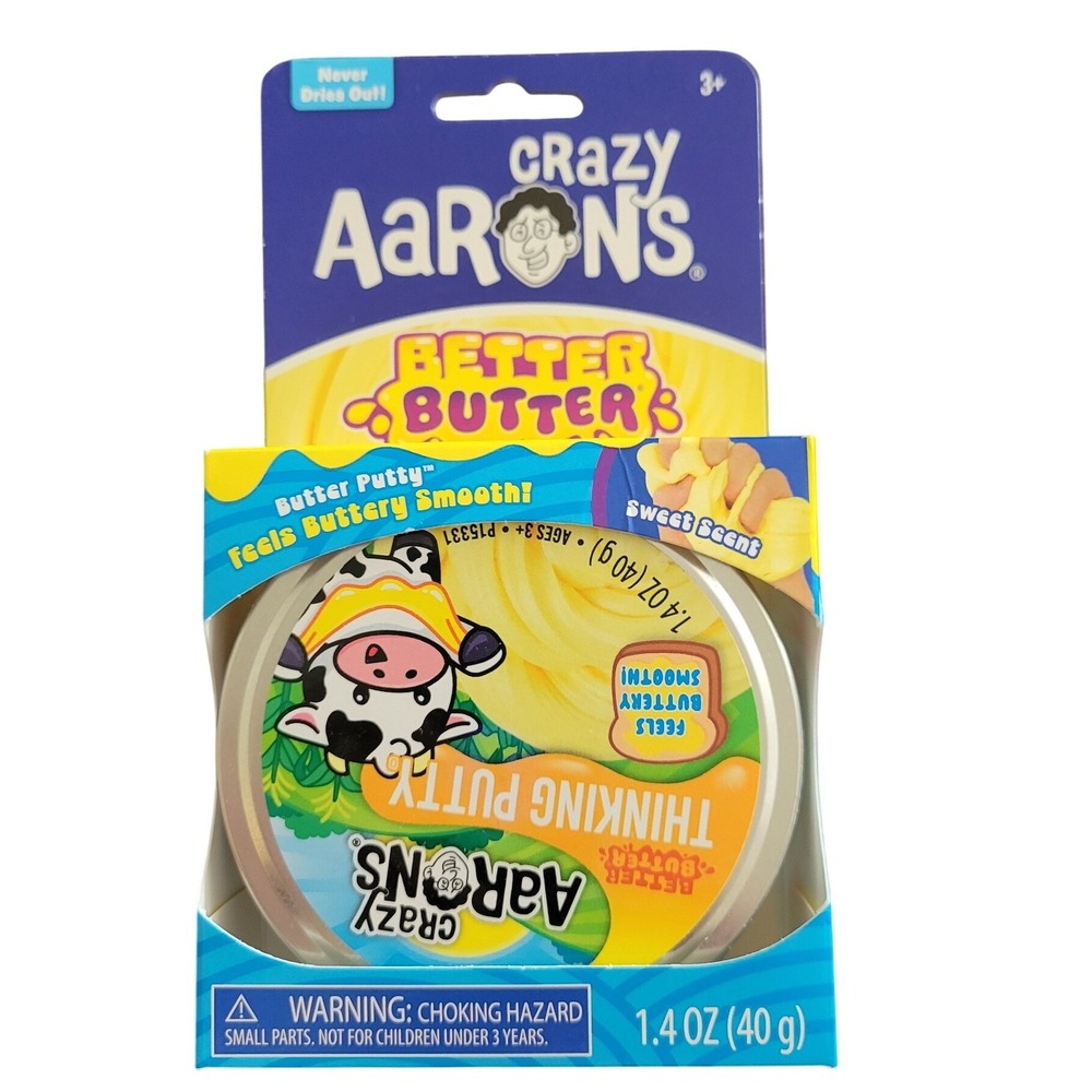 Crazy Aarons Better Butter Thinking Putty Yellow Sweet Scented 1.4oz